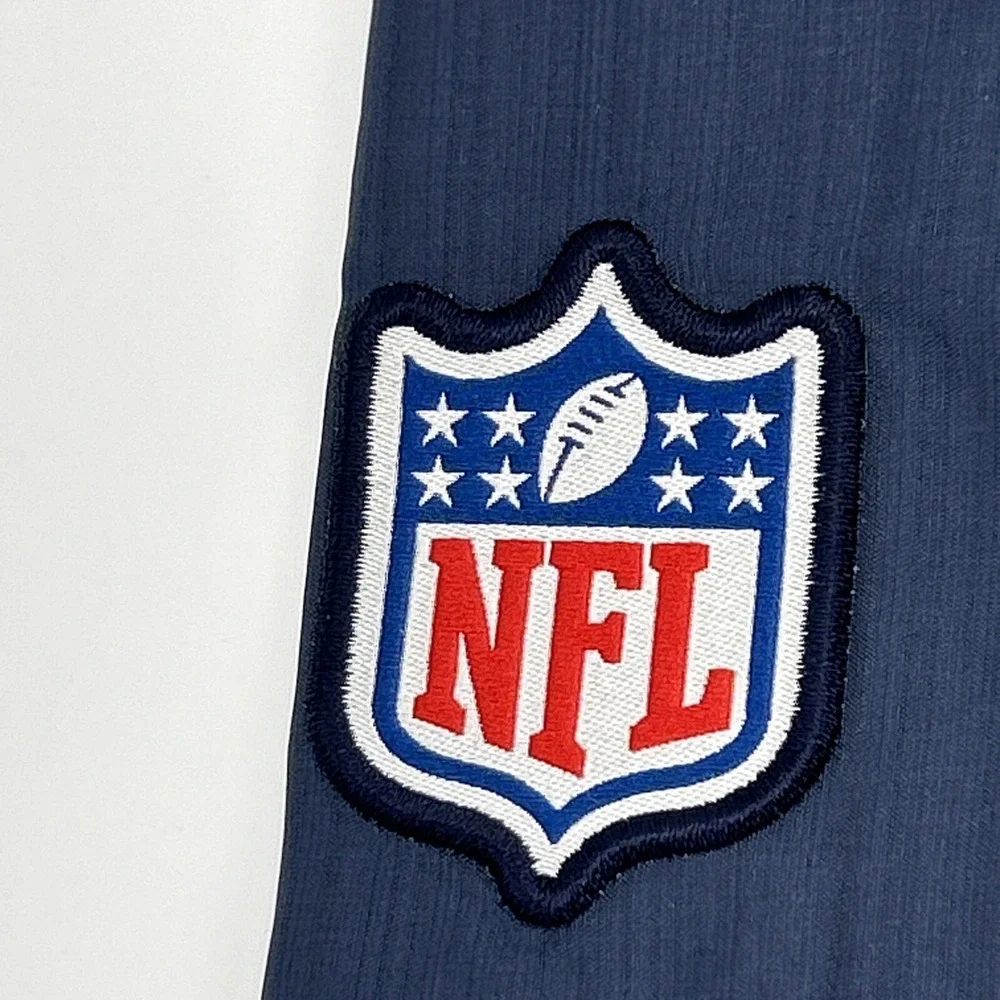 New England Patriots Men's L Blue Nike On Field Lightweight 1/2 Zip Pullover NFL